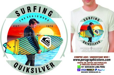 QUIKSILVER CUATRICOMIAS  SURF